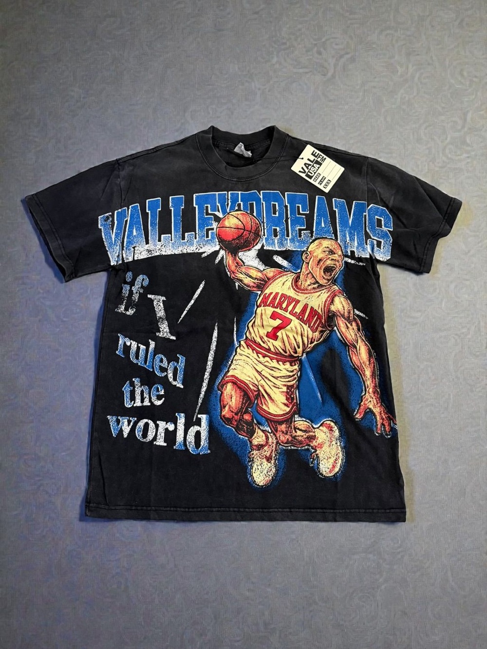 Black Graphic Basketball Tee - Kids